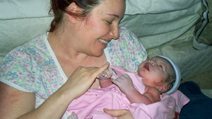 PHOTO Katy Hayes gave birth to her third child Arielle, Feb. 10, and since then has been fighting for her life against a strain of flesh eating strep.