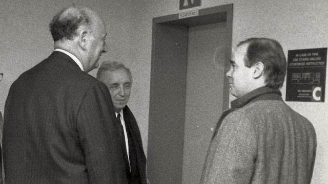 PHOTO: ABC News Mark Mooney, right, spent ten years covering former NYC Mayor Ed Koch.
