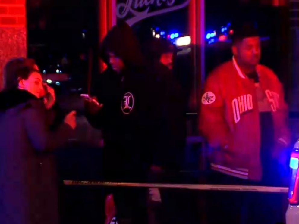 PHOTO: The scene where Elizabeth Richardson, an employee at Lacheys sports bar in Cincinnati, was shot in the face on Nov. 23, 2017.