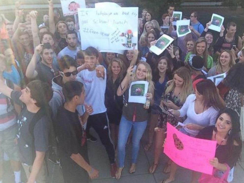 PHOTO:This photo posted on Twitter by Eric Maxey shows a protest at Chopticon High School in Maryland.