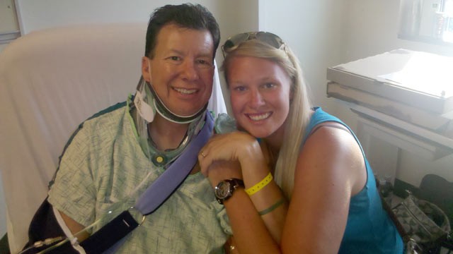 PHOTO: Alec Kornacki, left, was rescued by his 22 year old daughter Lauren, right, who lifted his BMW off of him and administered CPR after he became trapped under the car while doing maintenance work on July 29, 2012 in Glen Allen, VA.