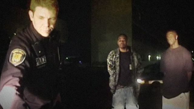 PHOTO: Josh Lawson and Christopher Franklin are shown on this shot from Officer Brad Richardsons dashboard camera, Nov. 16, 2010.