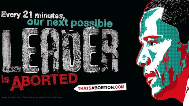 PHOTO The organization behind controversial anti-abortion advertisements targeting African-Americans has unveiled their newest campaign, this time featuring an image of President Obama on billboards throughout his hometown of Chicago.