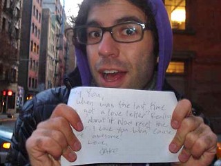 Photo: You Send the Address, We'll Send the Love Letter! Jake Bronstein