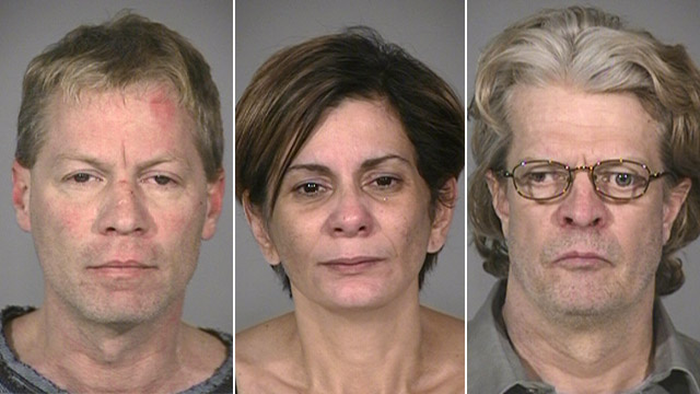 PHOTO: Mark Leonard, Shirley Monserrate and Robert Leonard mugshots
