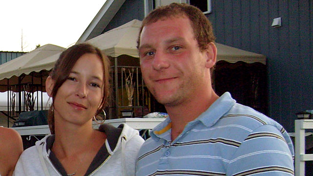 PHOTO: Police officers told Melody Hall, 31, that her husband died in a motorcycle accident June 5, 2012.