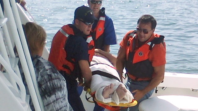 PHOTO: Pilot Michael Trapp rescued from Lake Huron