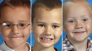 PHOTO: Alexander William Skelton, Andrew Ryan Skelton and Tanner Lucas Skelton are seen in these photos courtesy of National Center for Missing & Exploited Children. The kids disappear after dad gives them to a woman he met on internet.