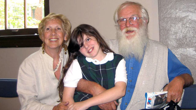 PHOTO: Morgan Johnson, center, is shown with Pauline and Lomer Johnson in this family photo.