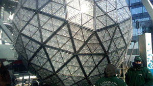 PHOTO The first New Years Eve ball was made of iron and wood. Today
its Waterford crystal.