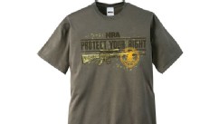 PHOTO: Jared Marcum, 14, was arrested after a confrontation with the school's band teacher over his NRA t-shirt, which bears the organization's logo and a hunting rifle.