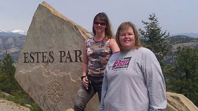 PHOTO: Shannon Davis lost 300 pounds all on her own, without surgery or a gimmicky diet. The Colorado woman said she did it by putting in the "time and effort." Davis is show here with a friend on a visit to the Rocky Mountains.