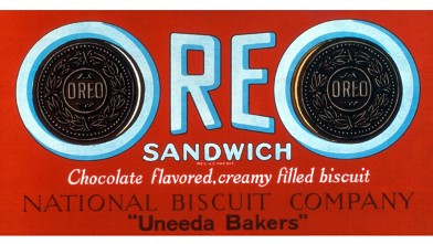 PHOTO: The name "Oreo biscuit" was changed to "Oreo sandwich" in 1921.
<p>
Oh! Oh! Oreo! was an iconic advertising slogan.