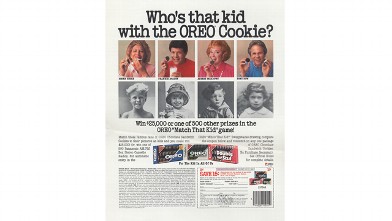 PHOTO: This was a memorable ad campaign, said Becky Tousey, Kraft Foods' "Oreo historian."