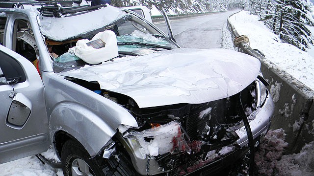 PHOTO: A photo from the Parker family's run in with an avalanche in Seattle, WA.