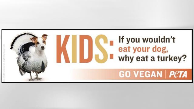 PHOTO: A recent PETA advertisement.