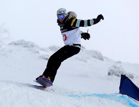 Double Amputee Snowboarder