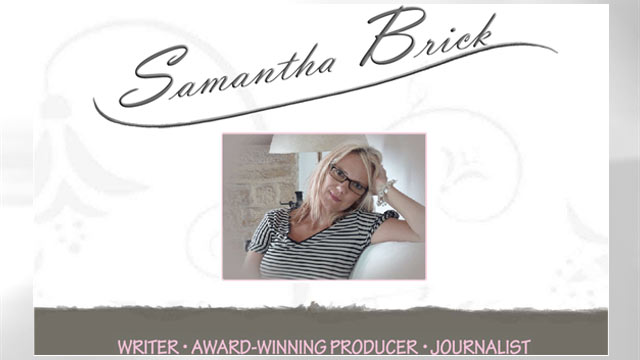 PHOTO: The homepage of Samantha Bricks website is shown, April 3, 2012.
