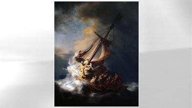 PHOTO: The Storm on the Sea of Galilee by Rembrandt.