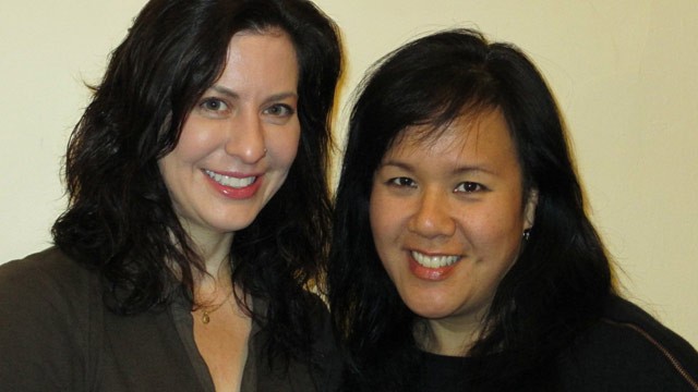 PHOTO: Kimberley Berdy and Joy Huang (R) are co-founders of Secret Sandy, an online gift-giving exchange where donors can give anonymously by accessing the wish lists and needs of families through Amazon.