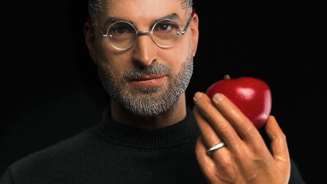 a Steve Jobs action figure a Steve Jobs action figure