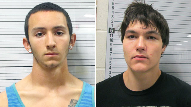 PHOTO: Suspects Stephen Hammer, 19, left, and Tanner Vanpelt, 18, both of Cody, Wyo., are facing charges in the deaths of three people.