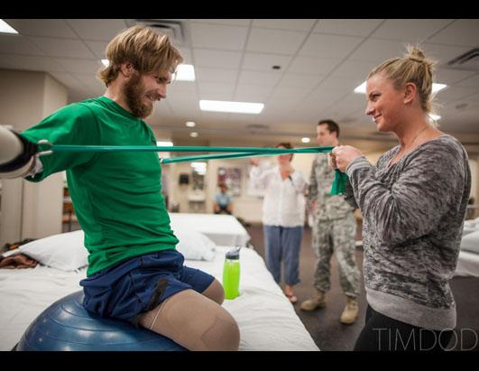 True love: Quadruple amputee thrives with help of girlfriend