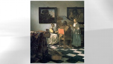 PHOTO: The Concert painting by Johannes Vermeer.