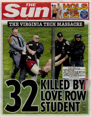 VA tech shooting world reacts