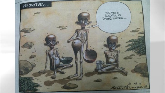 PHOTO: The Times of London, has published an editorial cartoon with the title