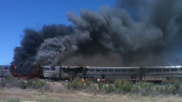 PHOTO: Train-Truck Collision Outside Reno, Nev., Kills At Least 2