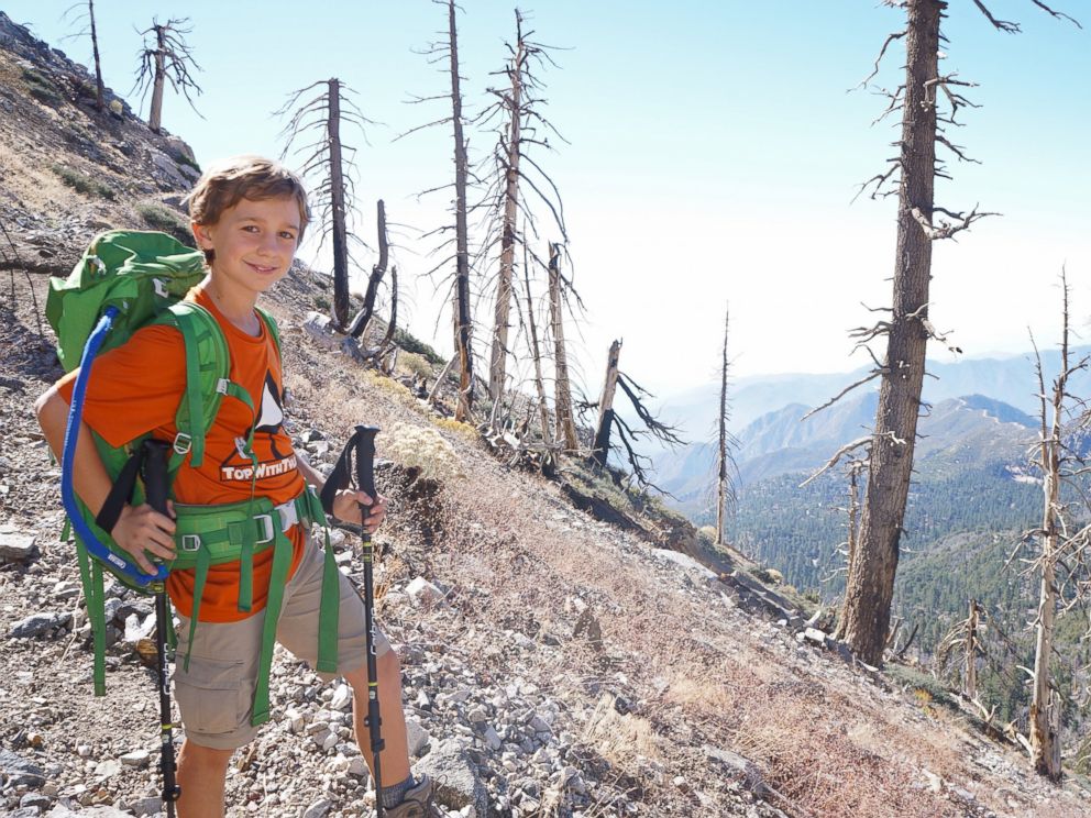 PHOTO: Tyler Armstrong, 9, is set to make the icy climb up Mount Aconcagua