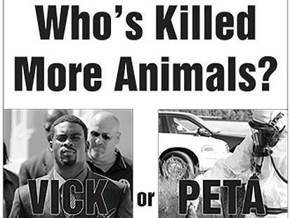 Michael Vick versus PETA?