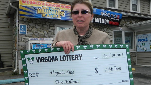 PHOTO: Virginia Fike, a Berryville, Virginia woman won the lottery twice in the same day with  two winning tickets for $1 million each, so she won $2 million.