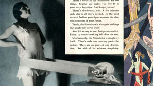 PHOTO A weight loss ad from early 20th Century is shown.