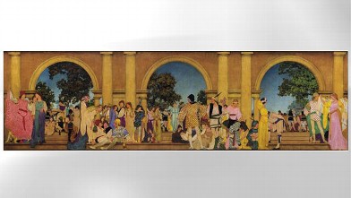 PHOTO: Gertrude Vanderbilt Whitney Murals by Maxfield Parrish.