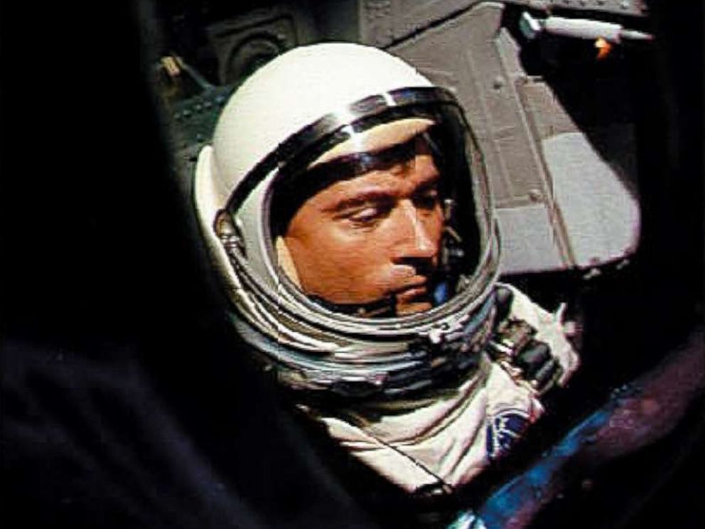 PHOTO: U.S. astronaut John Young is pictured aboard Gemini III waiting for the launching of the first orbital maneuver by manned spacecraft on March 23, 1965.