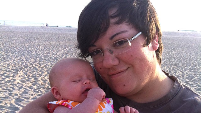 PHOTO: Beth Gardner holds her daughter, who was born June 19, 2012. Gardner founded Known Donor Registry, a website that allows those looking for sperm donors to find donors free of charge and with donor information. Gardner is also a client.