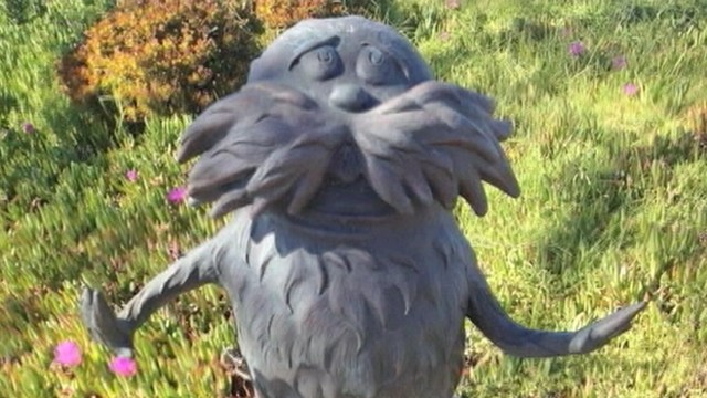 VIDEO: Lorax statue was taken from California yard of the authors 90-year-old widow.