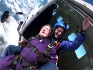 Watch: 87-Year-Old Man Skydives for Birthday