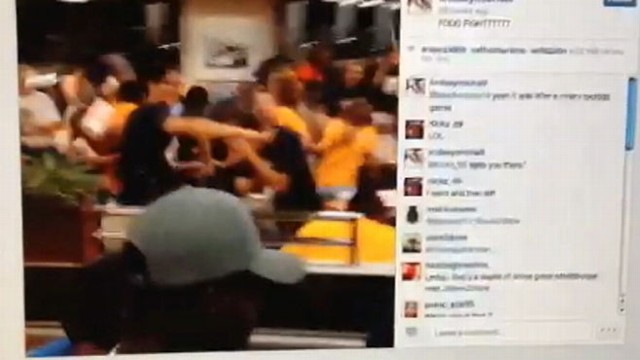 VIDEO: Dozens of high school students got into a food fight at a San Antonio Whataburger after a game.