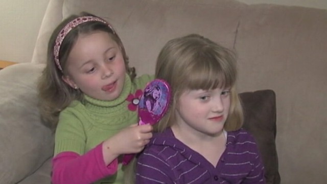 VIDEO: Oklahoma girl grows her hair in show of support for friend battling leukemia.