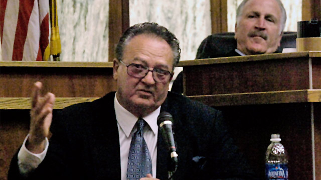 PHOTO: John Martorano answers questions about his plea agreement in exchange for testifying against former FBI agent John Connolly, in the Miami Courthouse, Sept. 17, 2008, in Miami.