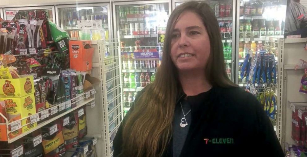 PHOTO: Rachel Vanderwiede, one of two cashiers who sold the winning $450 million Mega Millions tickets at a 7-Eleven in Port Richey, Florida, told ABC News she has no idea who the lucky winner is.