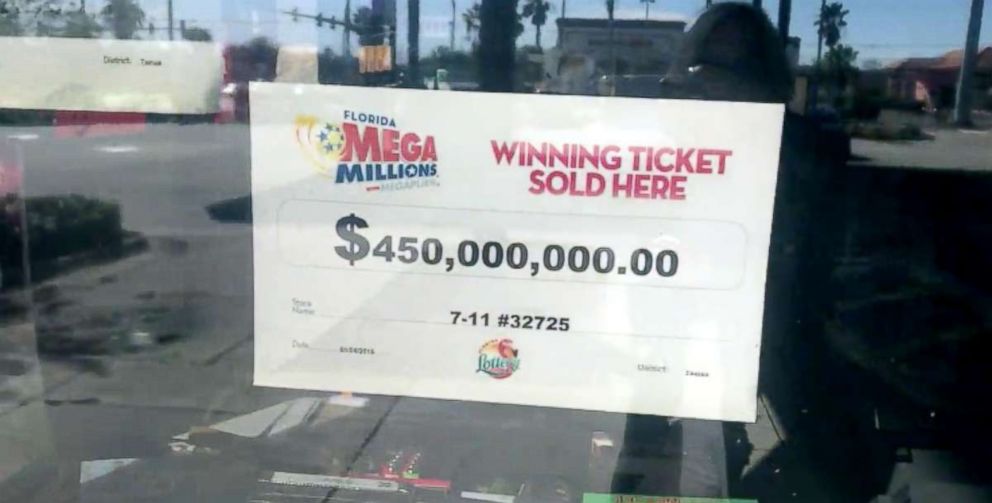 PHOTO: The winning ticket for the $450 Mega Millions jackpot was sold at a 7-Eleven in Port Richey, Florida.