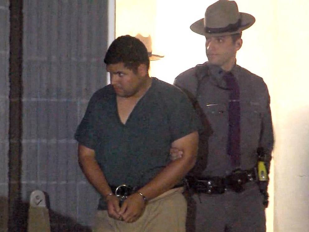 PHOTO: Rian Rodriguez is escorted by an officer of the Onondaga County Sheriffs Office in Syracuse, N.Y., Dec. 4, 2017.