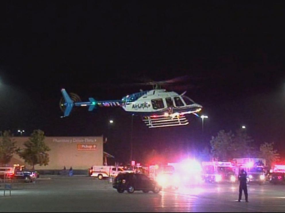 PHOTO: 8 people were found dead, 30 injured in semitrailer in a Walmart parking lot in San Antonio in apparent human-trafficking case.