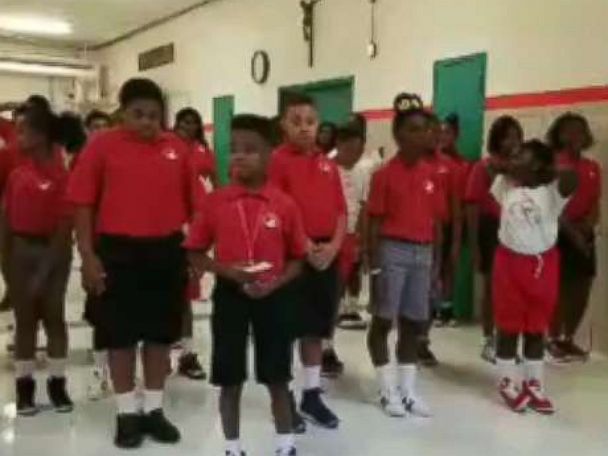 PHOTO: Students practice their solos during a choir rehearsal at the Cardinal Shehan School in Baltimore, Md.