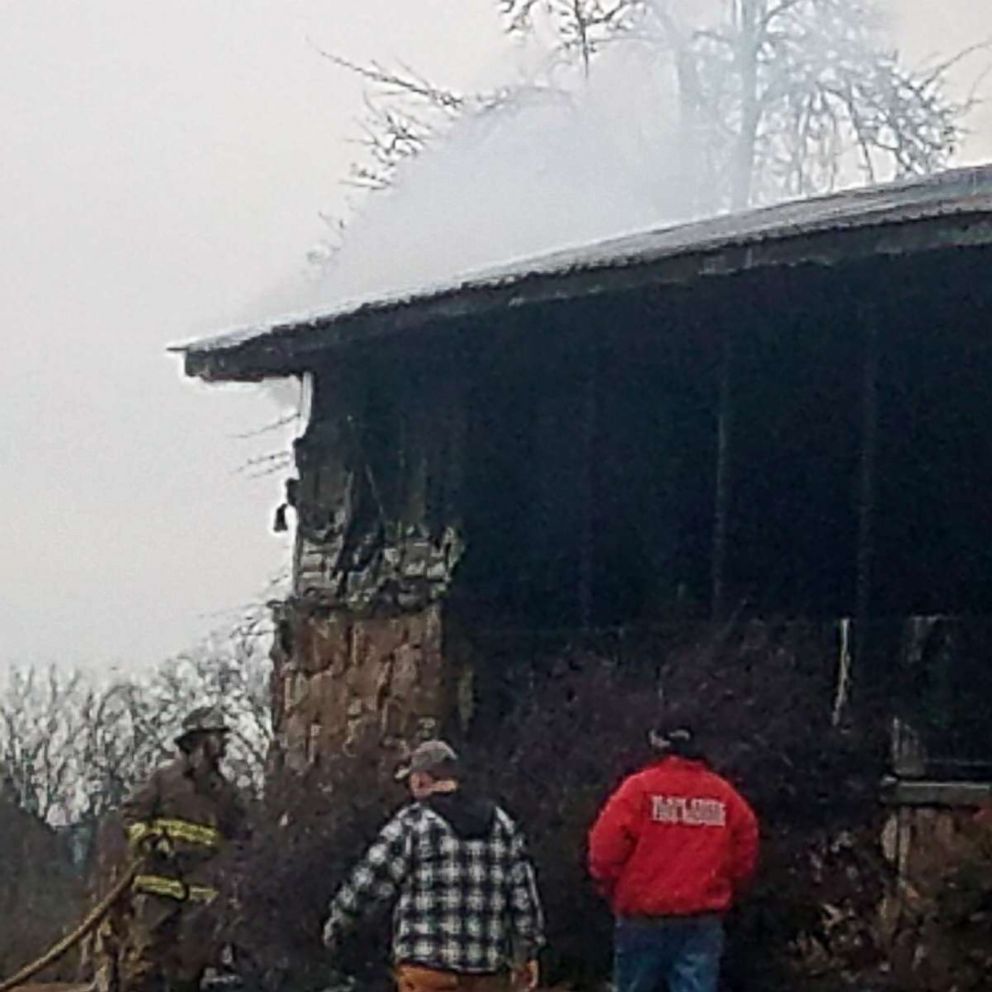 PHOTO: Roy Moore accuser Tina Johnsons home in Gadsden, Ala., is pictured after a house fire on Jan. 3, 2018.