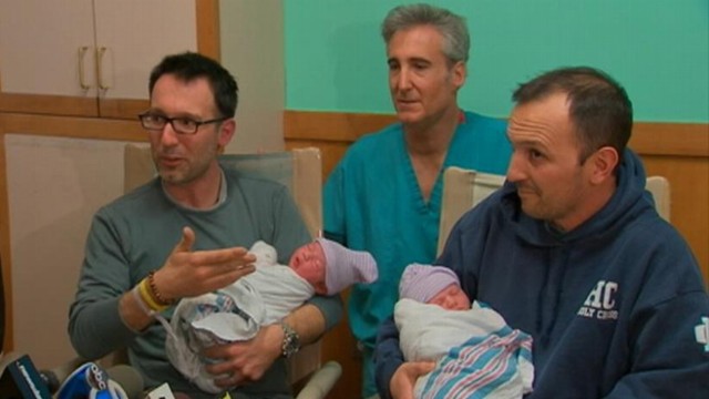 VIDEO: Nick and David Pereira were surprised to find each other at the same New York hospital.